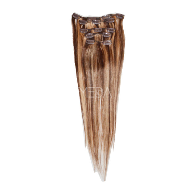 Full Cuticle Shedding Tangle Free ombre clip in hair extension CX023